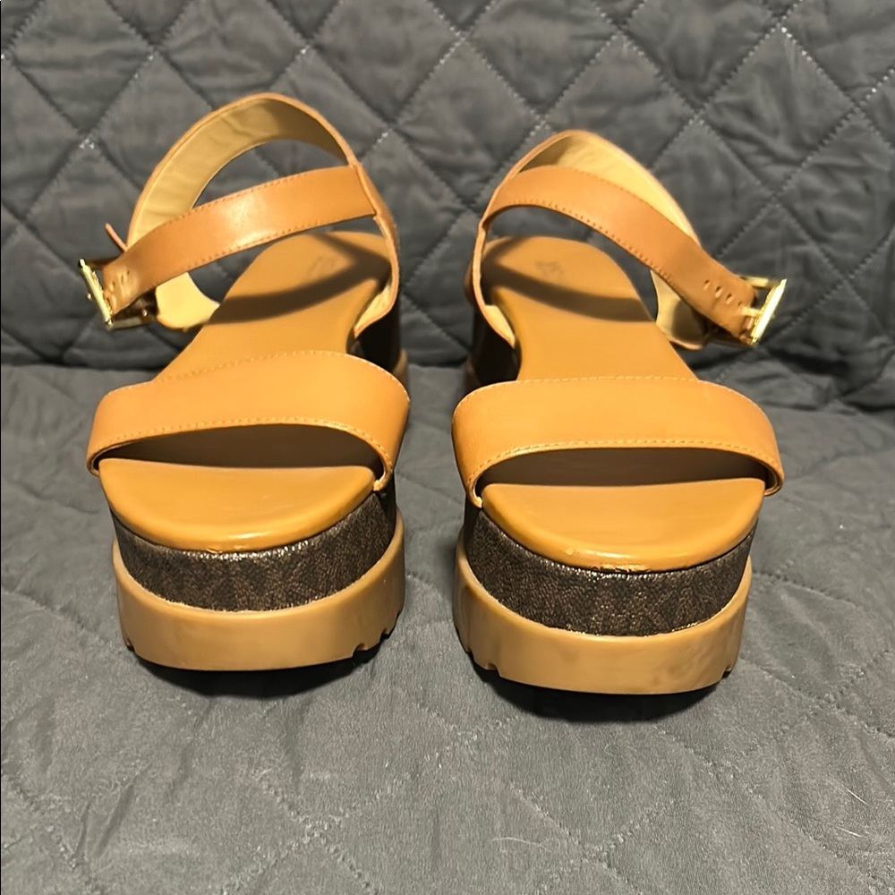 Tan Platform Sandals